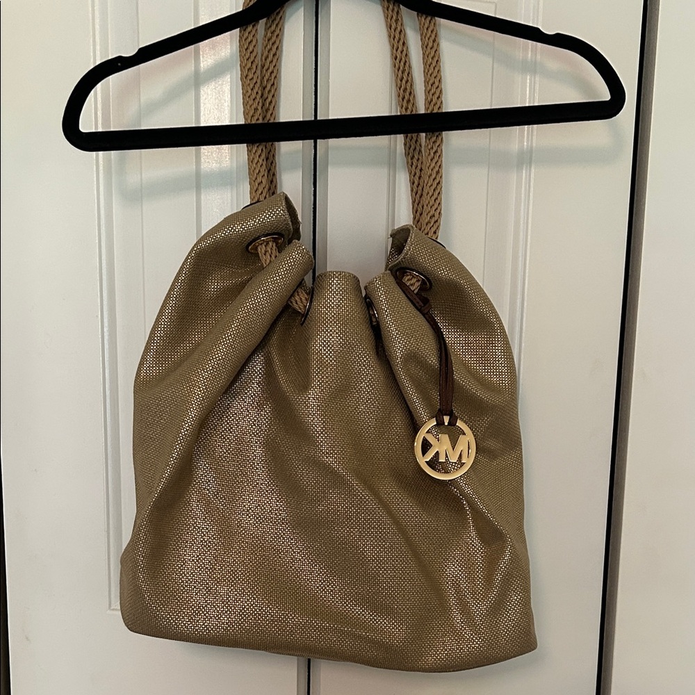 Michael Kors Gold Shoulder Bag
